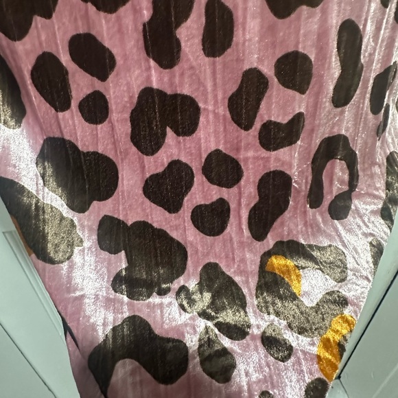 Anthropologie Layla Leopard Velvet Mini Dress Size 6 - Picture 3 of 5